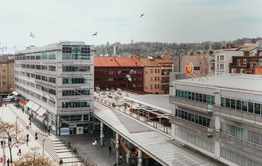 Plánek nákupního centra Zlatý Anděl